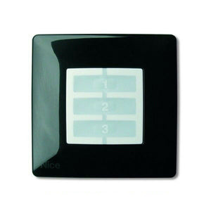 NICE WRB NICEWAY-OPLA SUPPORTO A PARETE RETTANGOLARE NERO OPLA