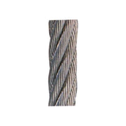 Vigor 899003 Fune in Acciaio Inox 49 Fili AISI 316 Diametro 3 mm Rotolo 100 Metri colore Acciaio