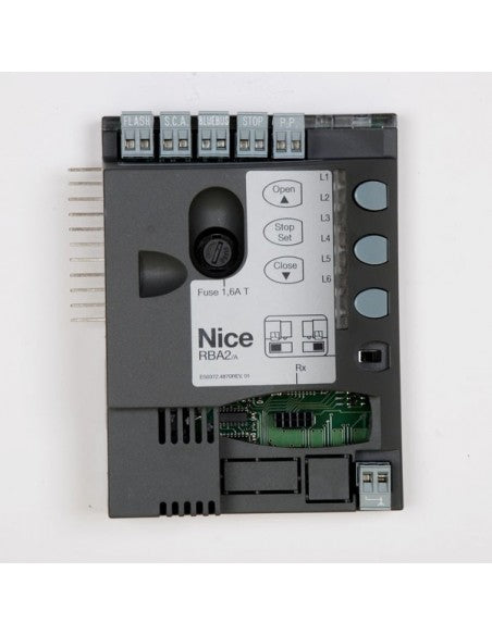 NICE RBA2 QUADRO CENTRALE DI COMANDO CENTRALINA SCHEDA ELETTRONICA RICAMBIO