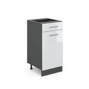 Vicco Mobiletto base per cucina Bianco lucido 40 cm senza piano di lavoro