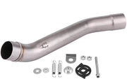 Sistema di scarico di alta qualità in acciaio inossidabile - Maniglia di scarico 51mm - Tubo di collegamento per motocicletta - Resistente alla corrosione - Installazione semplice - Design elegante