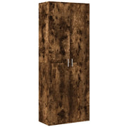 Credenza | Madia | Buffet da pranzo | Armadio da pranzo Rovere Fumo 70x35x180 cm in Legno Multistrato