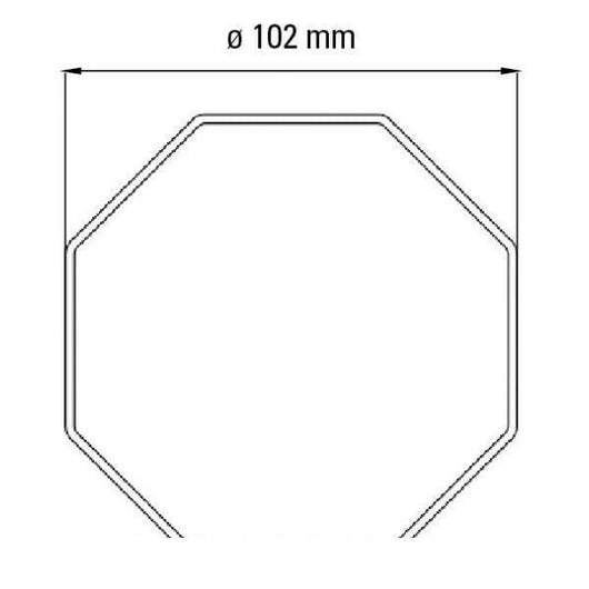 ADATTATORE PER TUBO OTTAGONALE 102 PER MOTORE TM58 AUTOMATISMI FAAC 132228