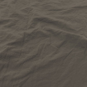 Copripiumino Matrimoniale con Sacco e Federe Linea Water Washed Nocciola