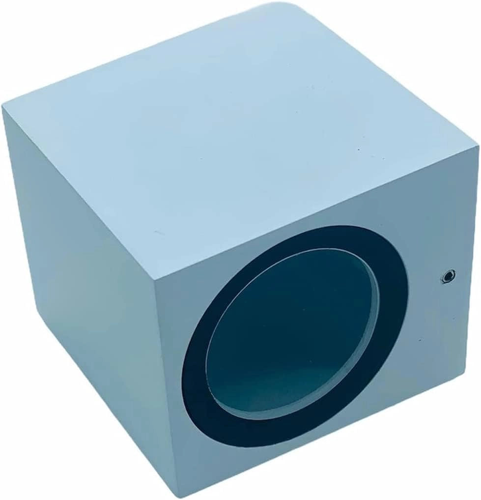 Applique da esterno ip65 lampada faretto a parete giardino moderno gu10 Cubo Bianco