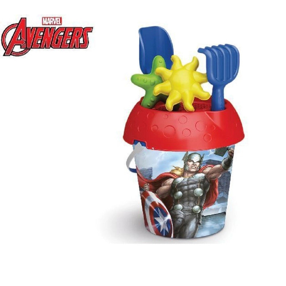 Trade Shop - Secchiello 18 Cm Avengers Formine Accessori Giochi Mare Spiaggia Bambine 861009 -