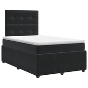 Letto box spring con materasso Nero 120 x 200 cm Velluto 3454585