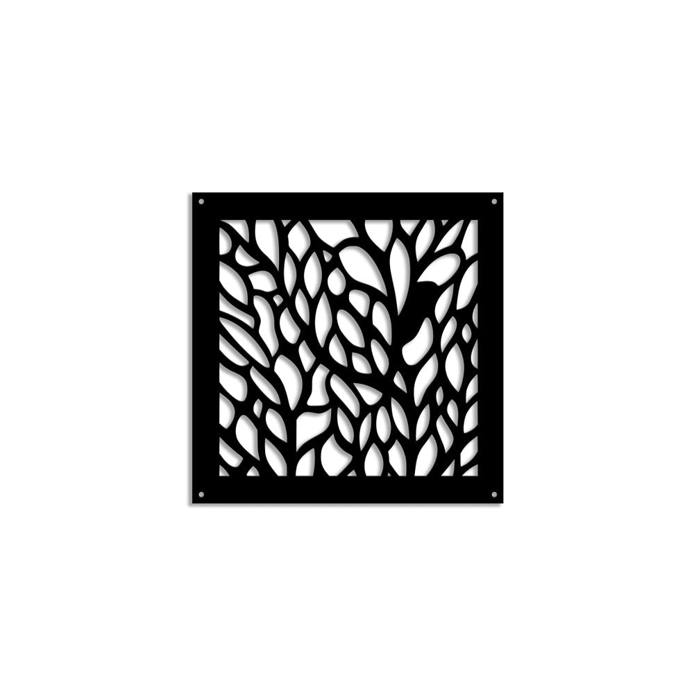 CODIUM - Pannello in PVC traforato - Parasole Colore: nero, Misura: 48x48 cm