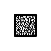 CODIUM - Pannello in PVC traforato - Parasole Colore: nero, Misura: 48x48 cm