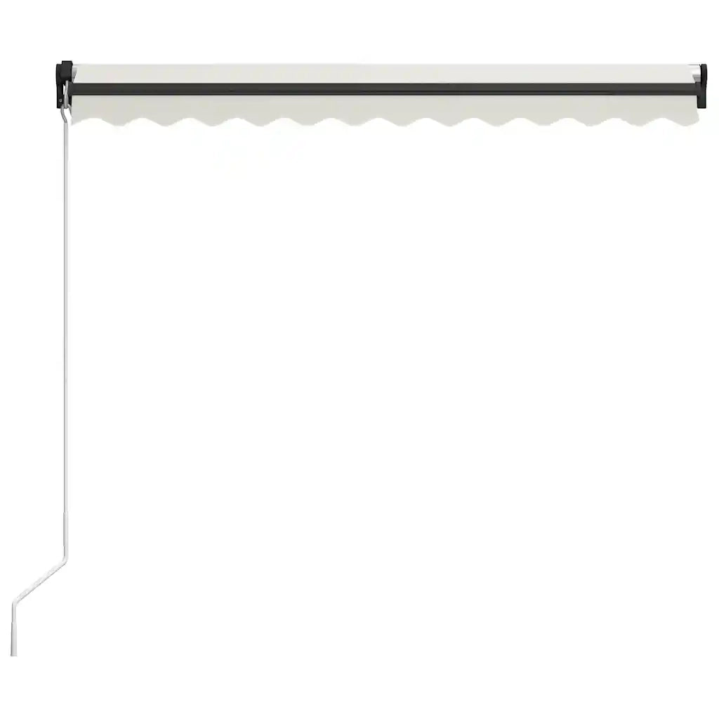 Tenda da Sole Retrattile Manuale con LED 300x250 cm Crema cod mxl 60120