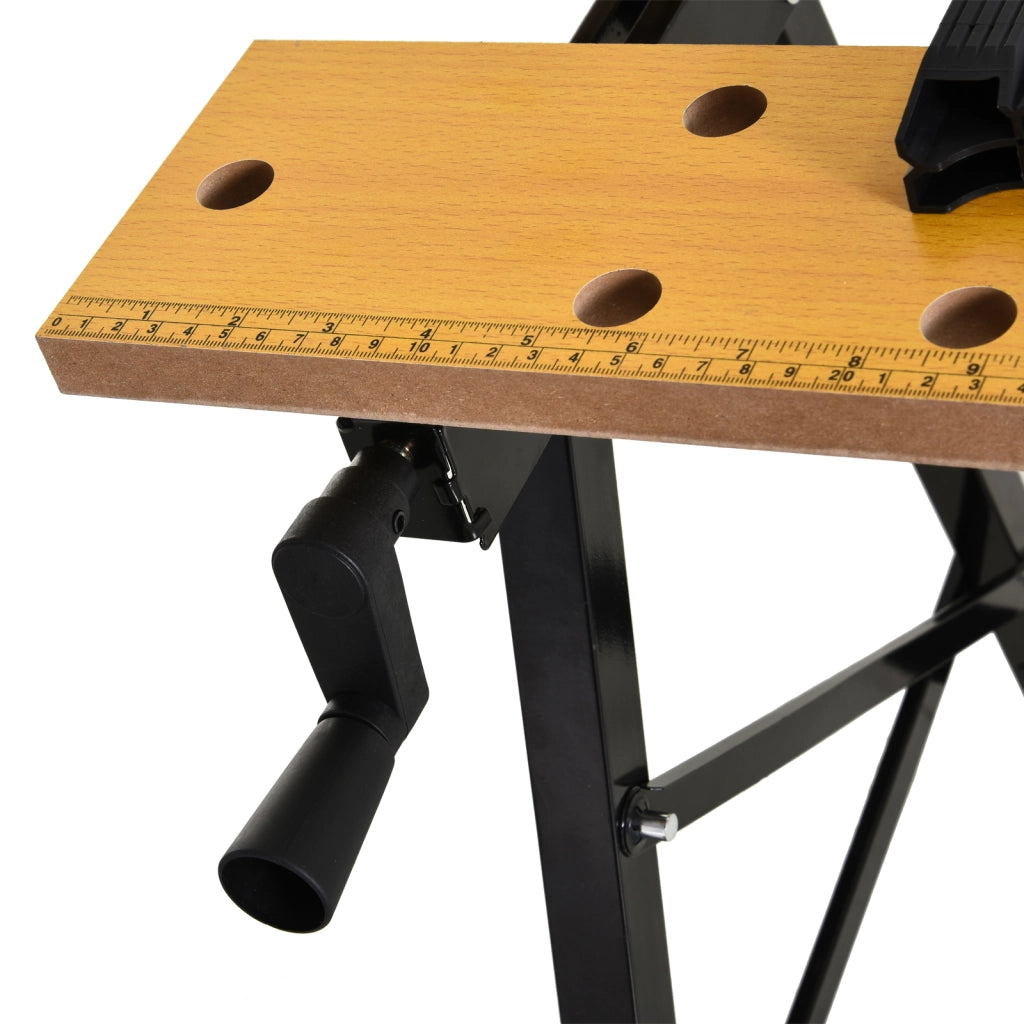 Tavolo da lavoro pieghevole portatile ¨C zephmum ¨C MDF ferro 56x62x75 cm nero