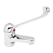 Miscelatore lavabo in ottone cromato con leva clinica linea Ines