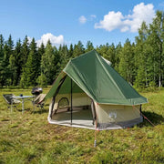 Tenda Tipi con tetto Verde 250 x 250 cm Poliestere e Acciaio 42028719