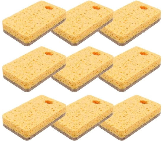 Sfregiatore per piatti ecocompatibile - Biodegradabile - Palma di cocco - Naturale - Non tossico - 9 pezzi - Sfregiatore per piatti
