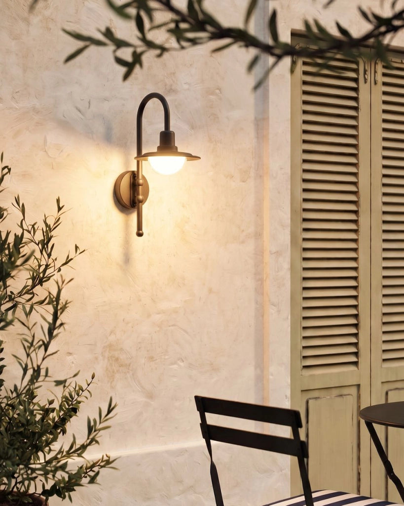 Lampada LED da Parete per Esterni in Alluminio Nero Design Moderno