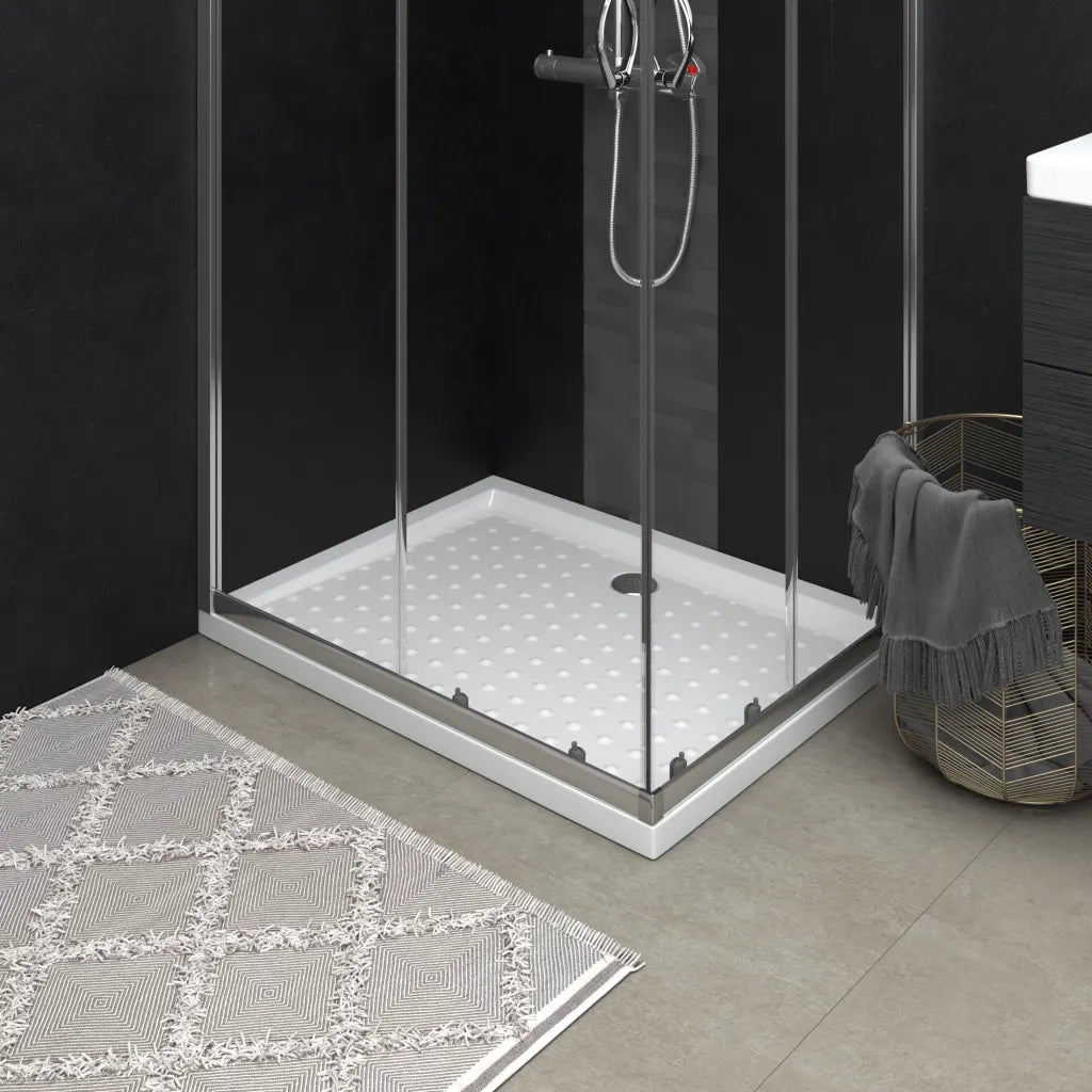 Piatto Doccia con Superficie Puntinata Bianco 90x70x4 cm in ABS CFW3759848