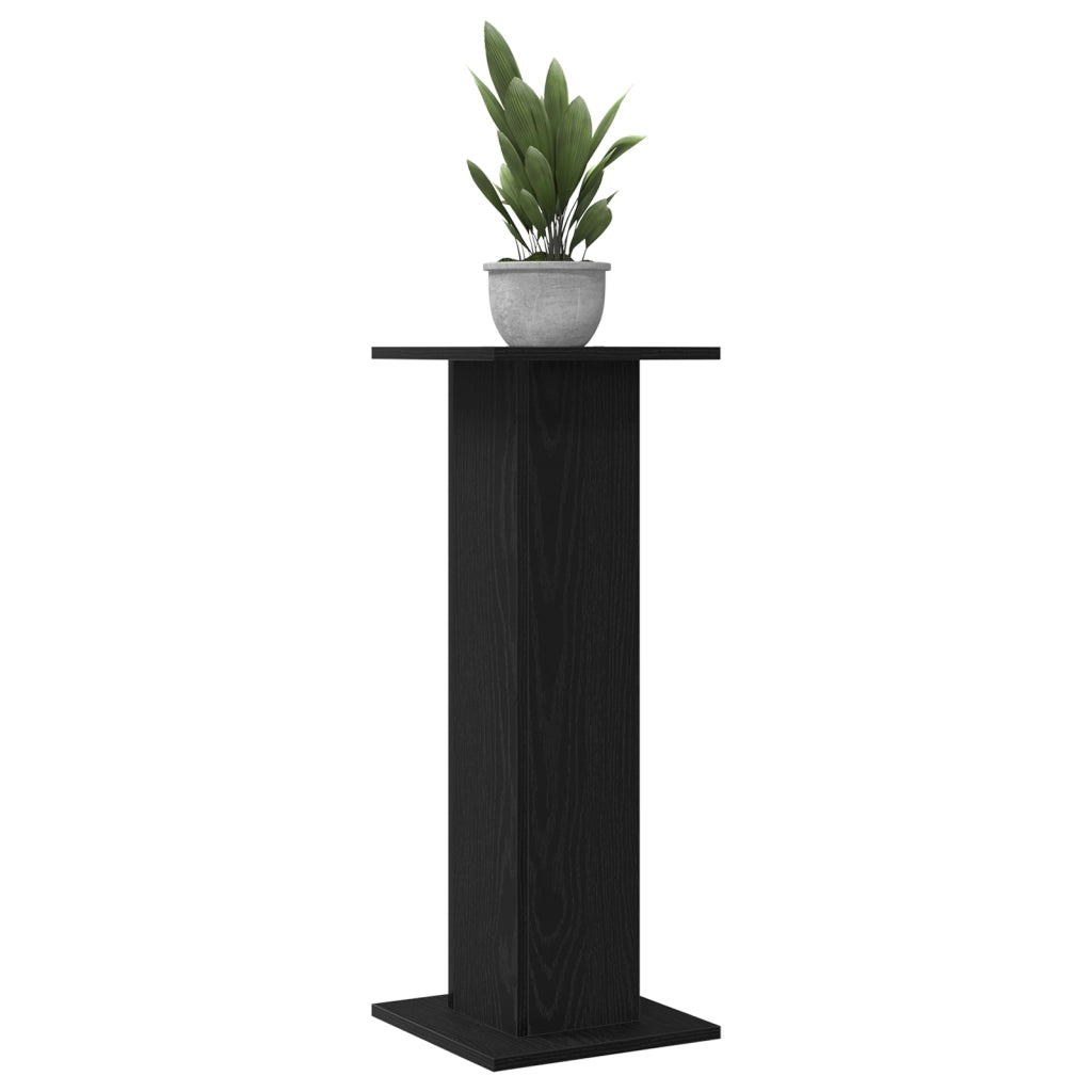Porta piante 2 pz Quercia nera 30x30x80 cm Legno ingegnerizzato
