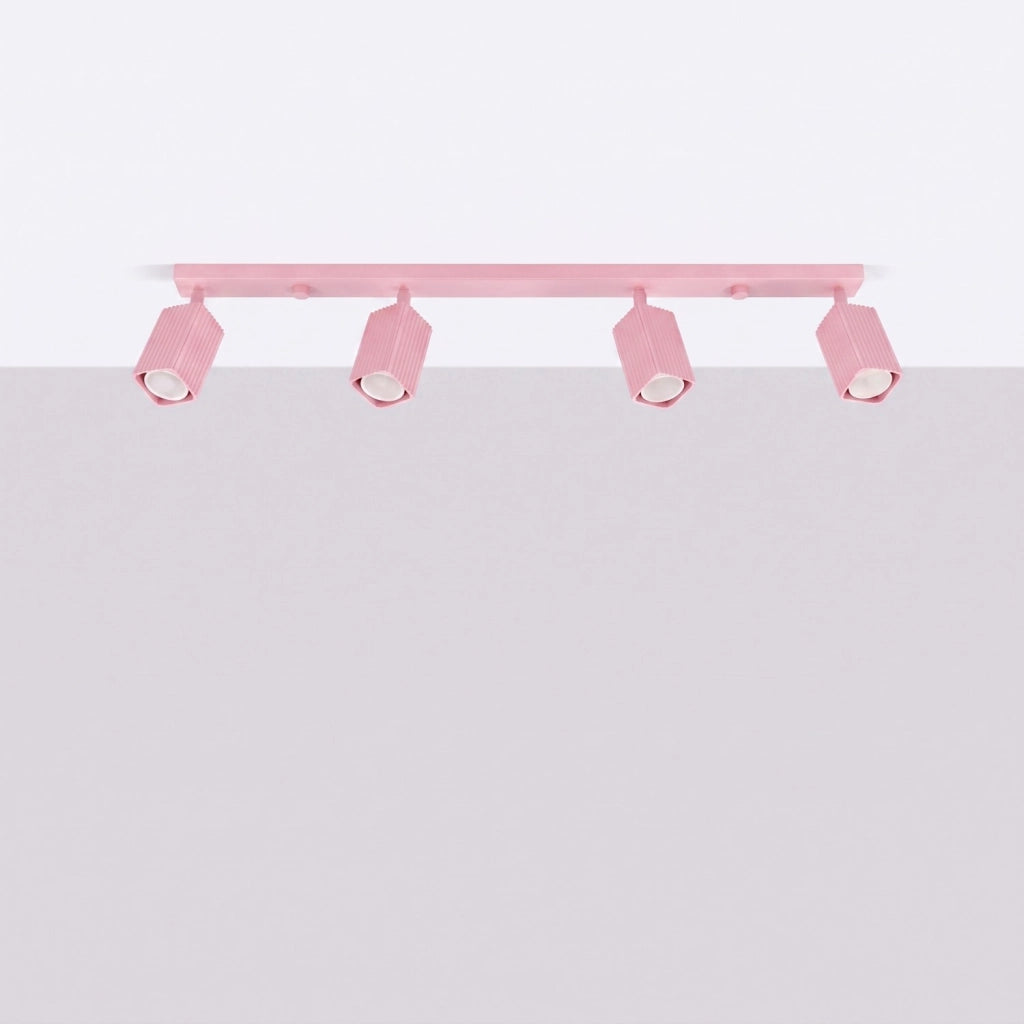 Plafoniera RAYO 4L rosa