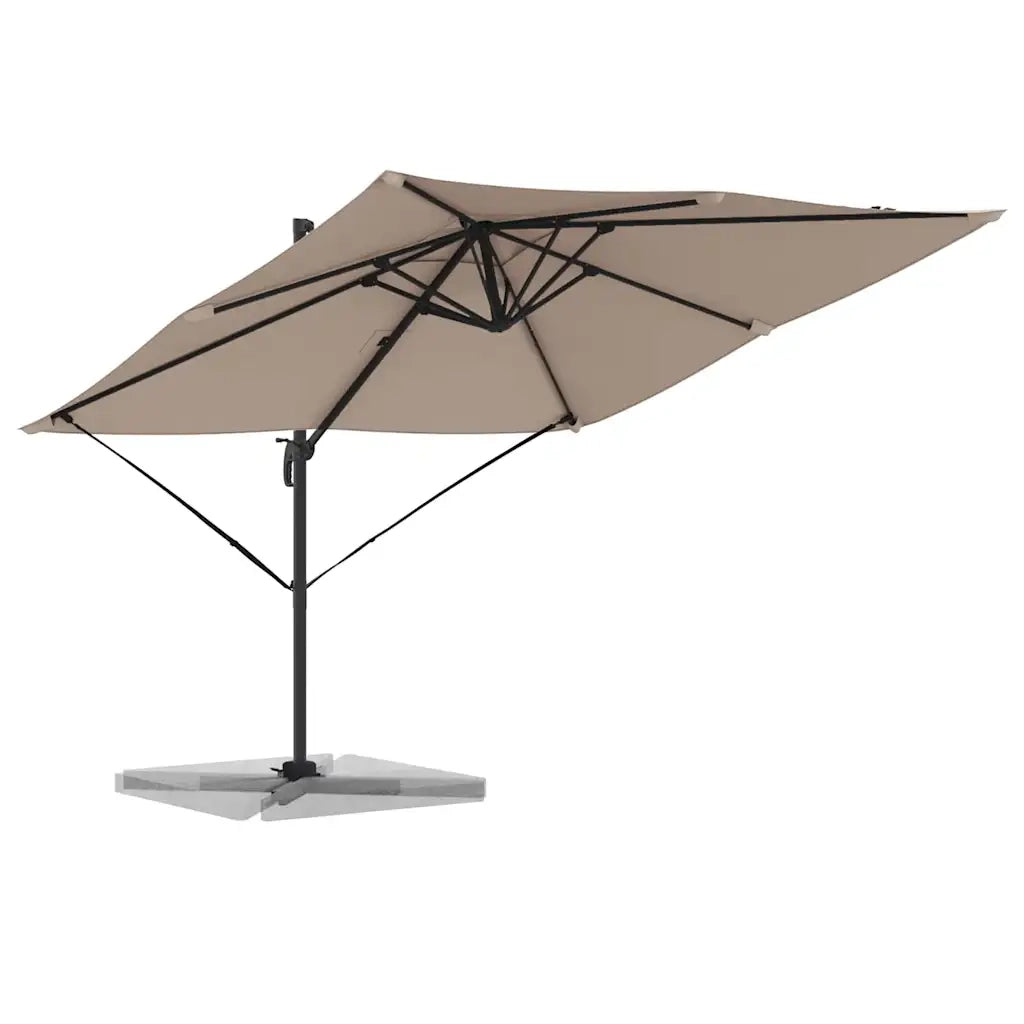 Parasole Roma-Ombrellone da giardino Talpa 286 x 284 x 265 cm Alluminio e Poliestere