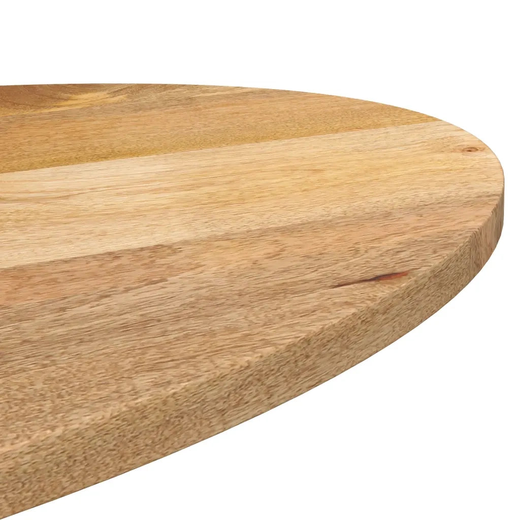 Piano Tavolo 120x50x3,8 cm Ovale in Legno Massello di Mango 370854