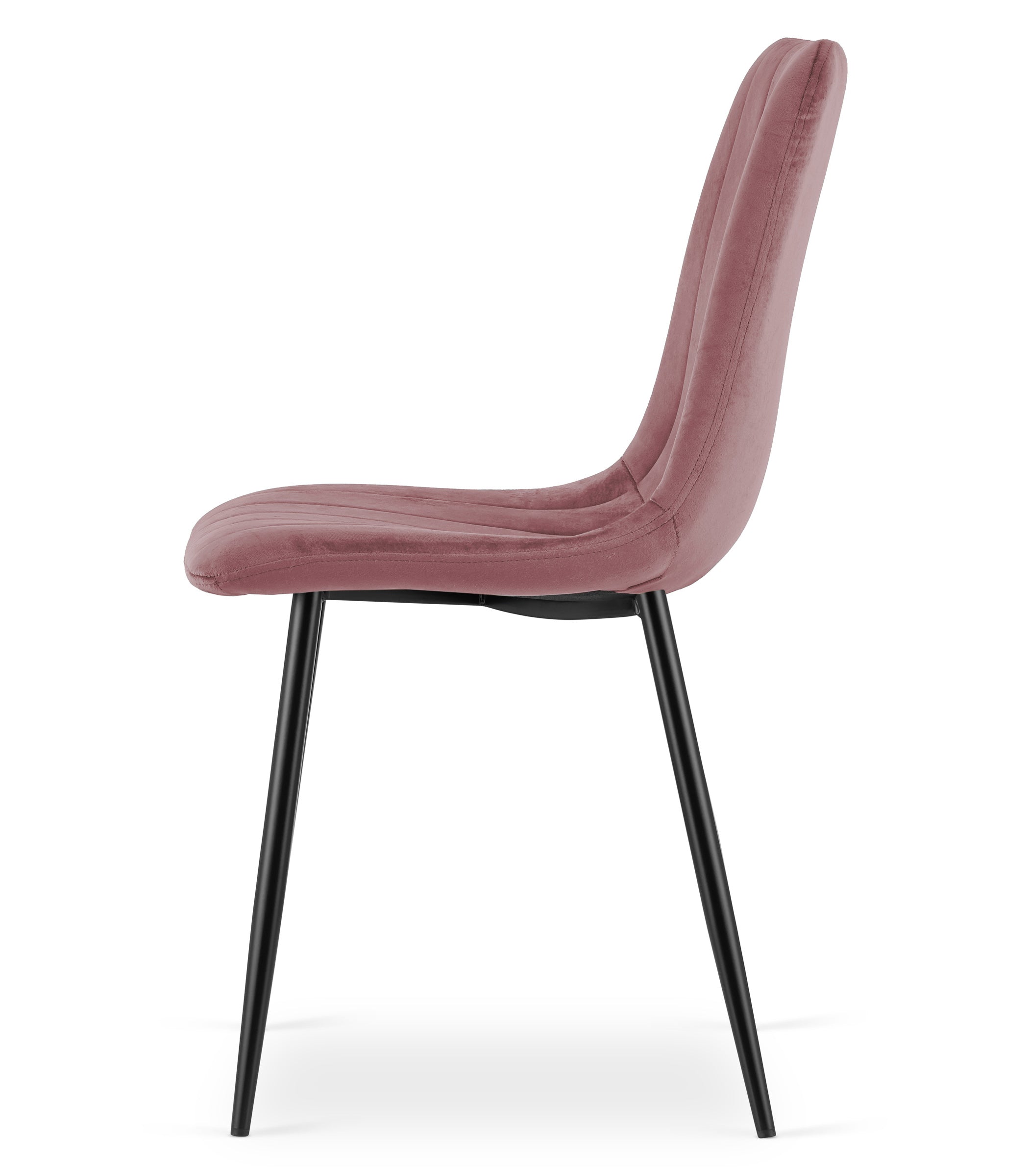 VALORA JEWA Sedia imbottita in velluto rosa - Elegante per soggiorno x 4