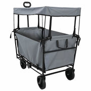 Carrello a Mano Pieghevole Grigio 105 x 56.5 x 116 cm 42020664