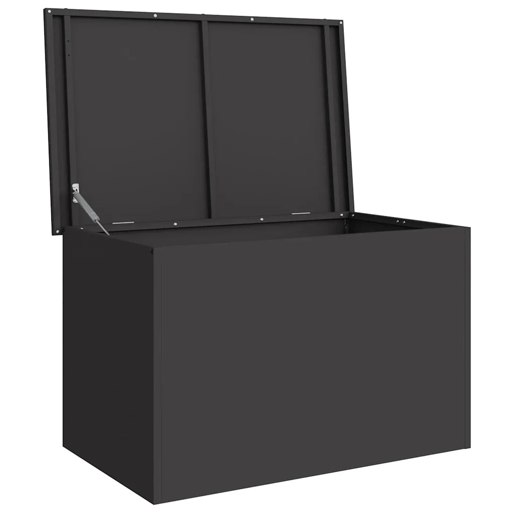 Scatola di Stoccaggio Esterno Nero 80 x 50,5 x 50 cm Acciaio CFW5394257