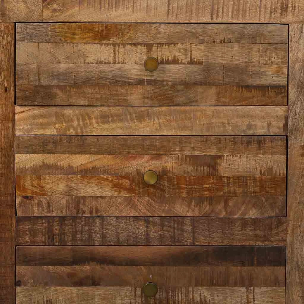 Credenza in legno naturale 165x41x94