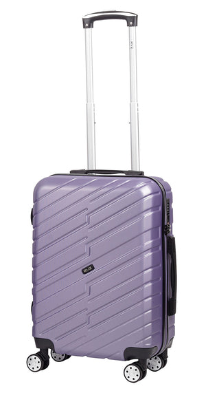 Trolley Valigia Bagaglio a Mano Rigido 4 Ruote TSA in ABS Ravizzoni Cuba Lilla