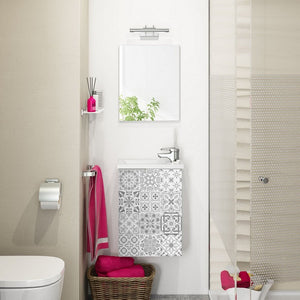Mobile bagno 40 cm sospeso serie compact/cody bianco laccato