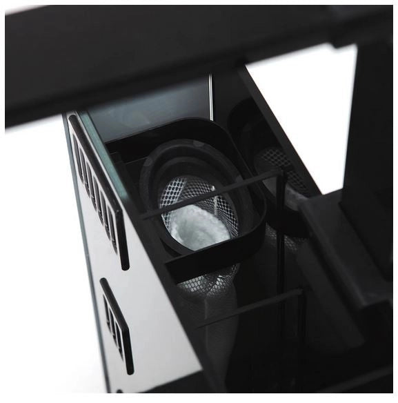Aqpet Kubic 30 Rear Nero - vasca in vetro extrachiaro cm30×30×30h con filtro posteriore
