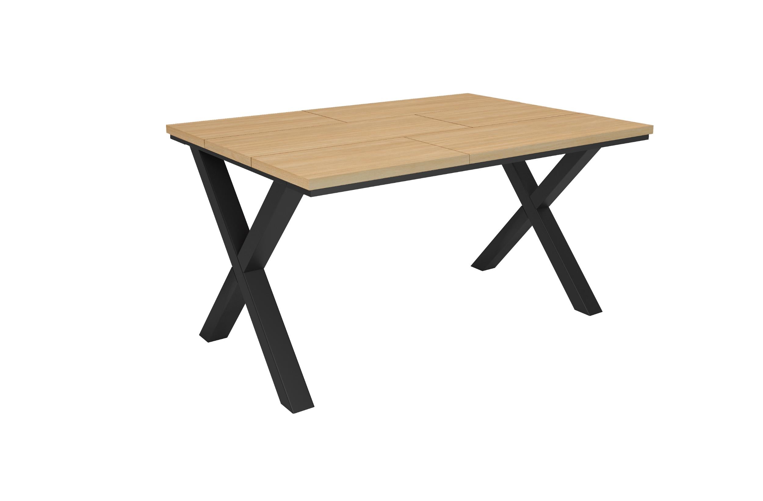 Tavolo da Pranzo, 140x90x74 cm, Per 6 persone, Tavolo Cucina, Rovere soft