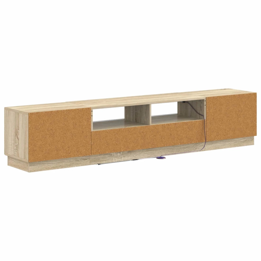 Mobile TV LED a 5 pezzi Rovere Sonoma Legno ingegnerizzato 3416839
