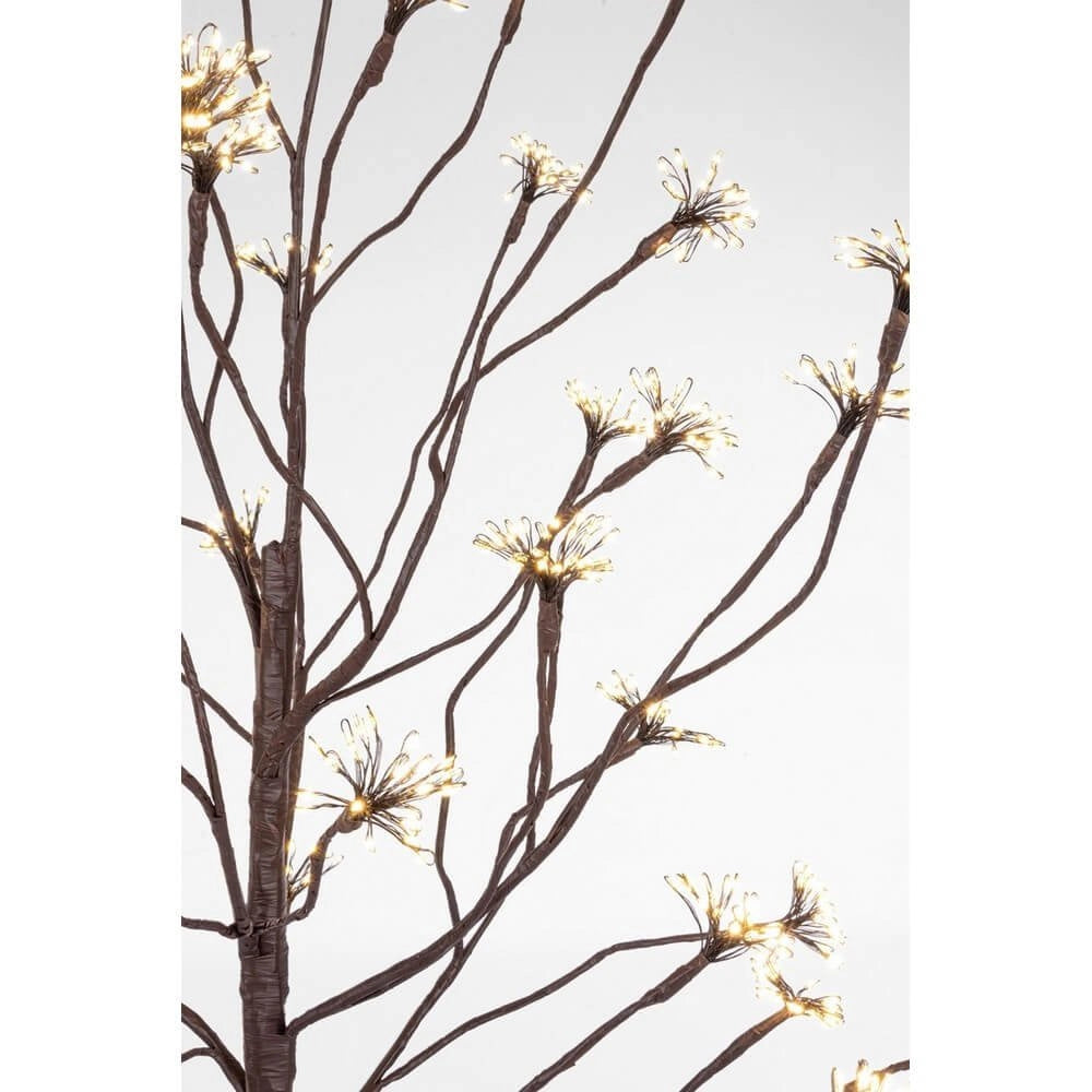 Albero di Natale artificiale marrone 600 microLED classico