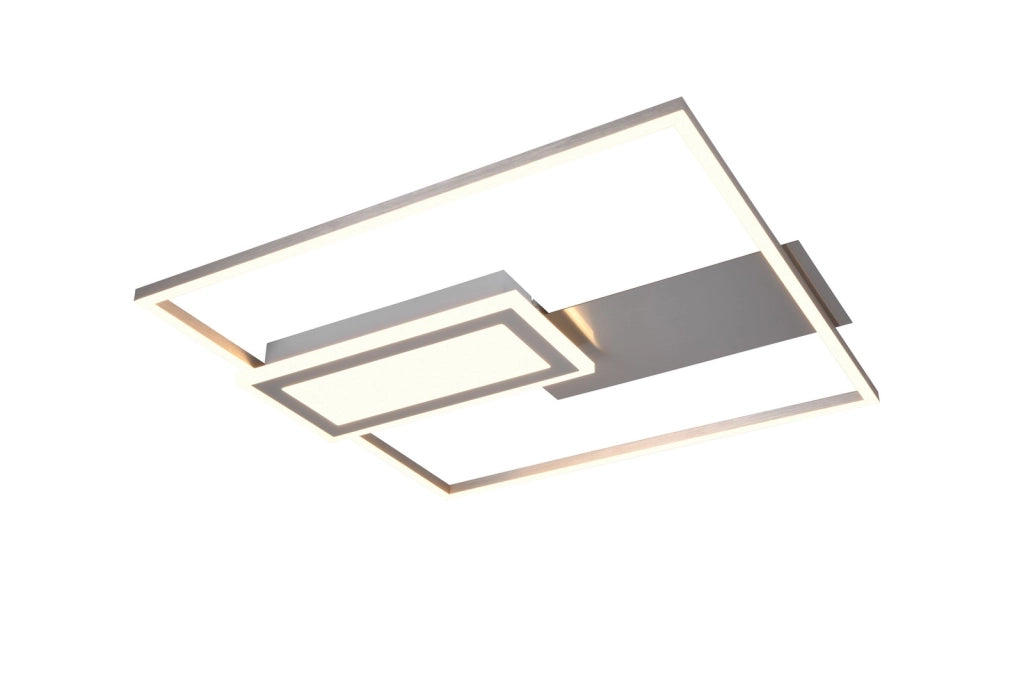 Plafoniera LED geometrica SPIRO RL 32W cromo 53 cm