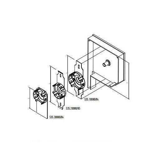 LAMA CASSONETTO CON SUPPORTO COMPATTO PREMONTATO ERA M Ø 45MM NICE 535.30083