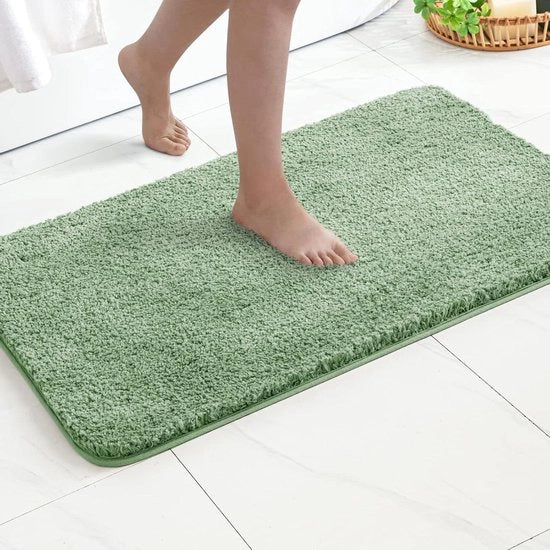 Matte anti-scivolo per bagno e camera da letto - 40 x 60 cm - verde