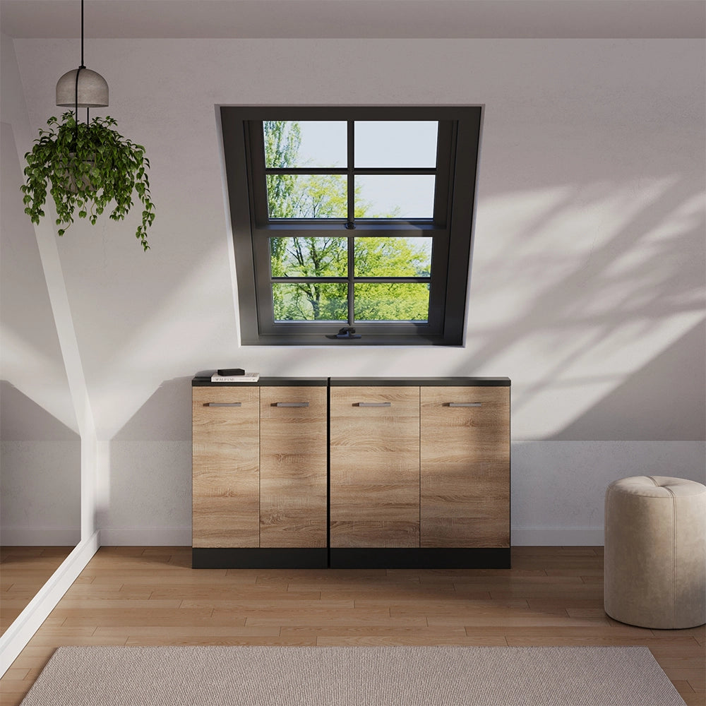 Mobile sottotetto Rion Sonoma/Antracite con 2 porte Vicco