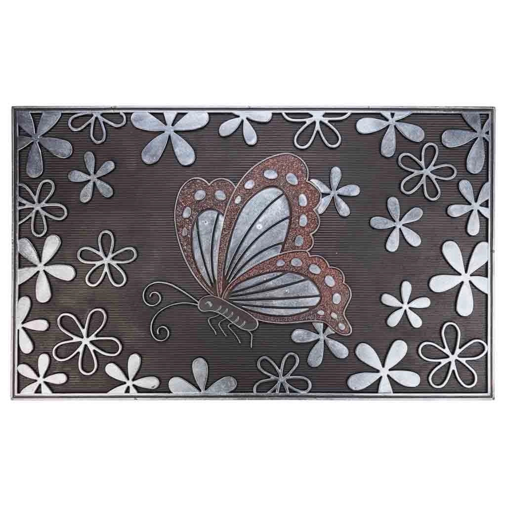 Tappeto di gomma farfalla 45x75
