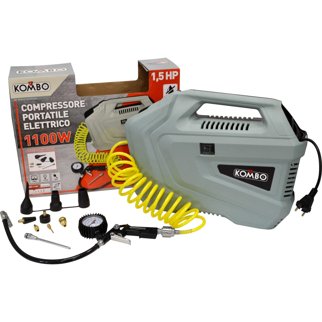 COMPRESSORE ELETTRICO PORTATILE 1100W 220V