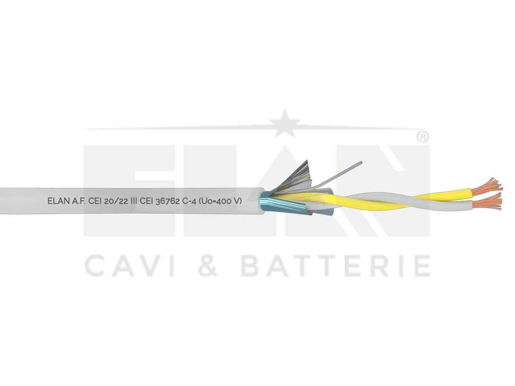 MATASSA CAVO ELAN ALLARME TWISTATO SCHERMATO 2X1,50 BUS/RS485 PVC 032151 100MT