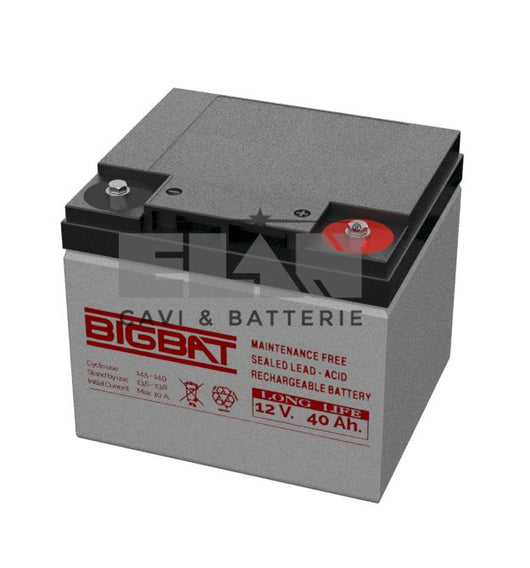 BATTERIA ELAN BIGBAT AL PIOMBO 12V 40Ah LONG LIFE 01240
