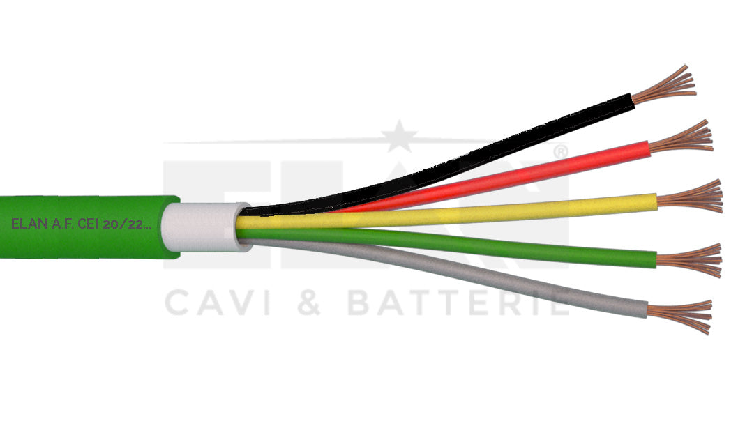 MATASSA CAVO ELAN AUTOMAZIONE CANCELLI 5X0,50 DOPPIA GUAINA 040551 100MT BOBINA