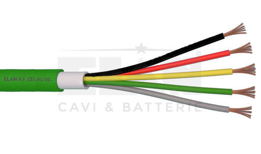 MATASSA CAVO ELAN AUTOMAZIONE CANCELLI 5X0,50 DOPPIA GUAINA 040551 100MT BOBINA