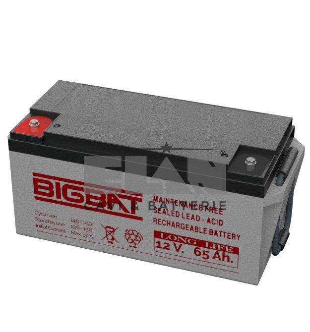 BATTERIA ELAN BIGBAT AL PIOMBO 12V 65Ah LONG LIFE 01270