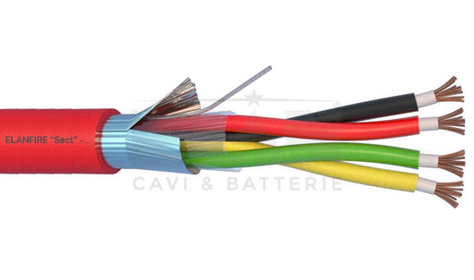 MATASSA CAVO ELAN ANTINCENDIO ELANFIRE TW + SCHERMO 2X2X0,50 284051R 100MT