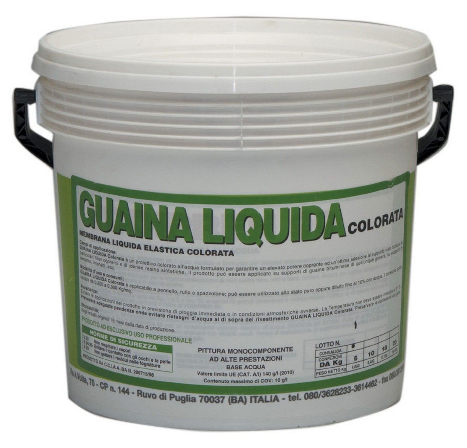 guaina liquida resinosa grigia kg.20 cod:ferx.37195