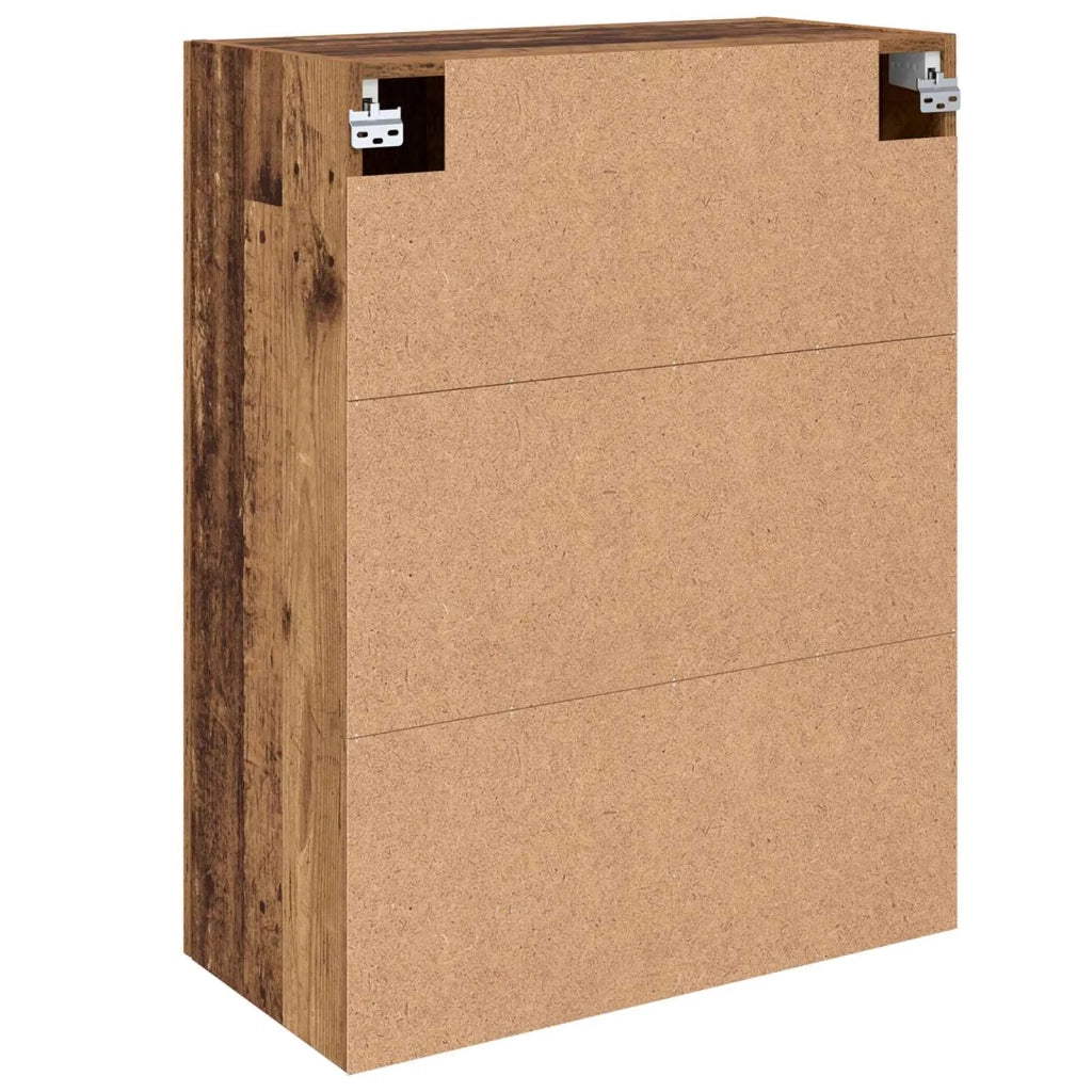 Mobiletto a muro 2 pcs Legno vecchio 69,5 x 34 x 90 cm 3394530