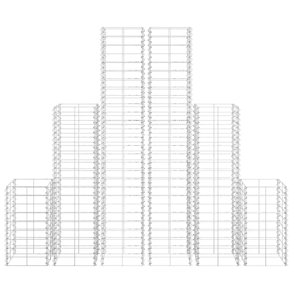 Set Gabbioni 6 pz in Filo Zincato