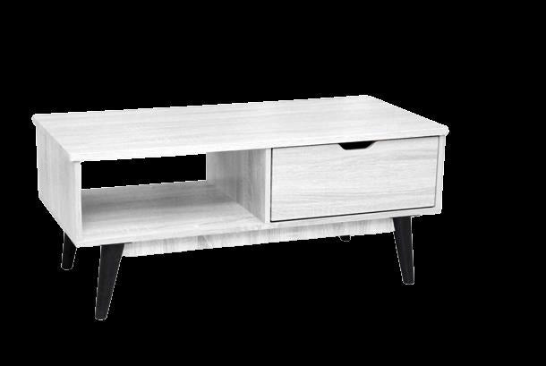 ARES MOBILE PORTA TV BASSO IN LEGNO 100 X 48 X 43 CM IN COLORE BIANCO
